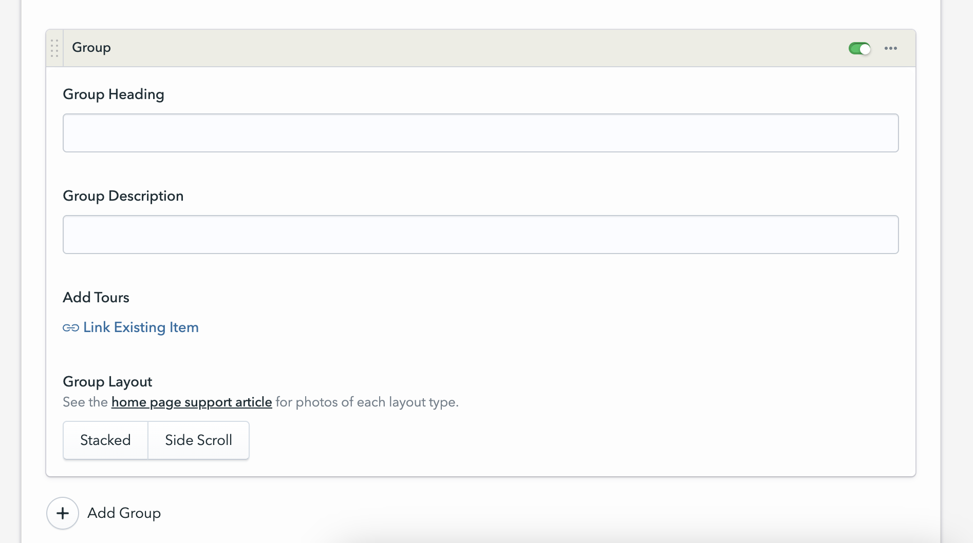 Screenshot of Edit groups section.